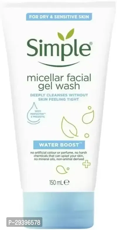 Simple Water Boost Micellar Facial Gel Wash Face Wash 150 G