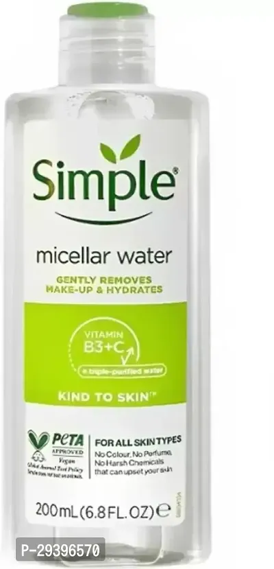 Simple Micellar Water Kind To Skin Cleanser - 200 Ml Face Wash-thumb0