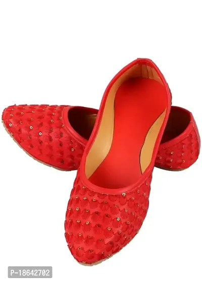 Milan Choice Women's Ethnic/Party Handmade Stylish Jutti/Shoes/Sandals(Combo-447-4) Black,Pink-thumb0