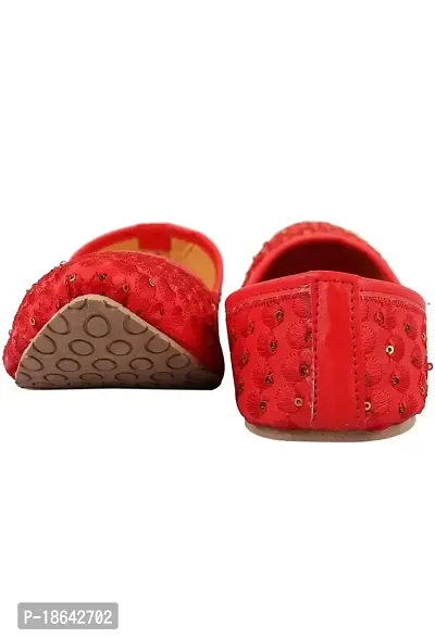 Milan Choice Women's Ethnic/Party Handmade Stylish Jutti/Shoes/Sandals(Combo-447-4) Black,Pink-thumb3