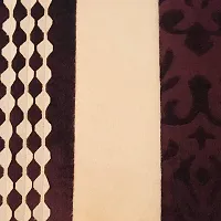 MSenterprises Brown Burnt Ambose Velvet Patti Cushion Covers Pack of 5(40 x 40 Cms Or 16x16 Inch)-thumb1