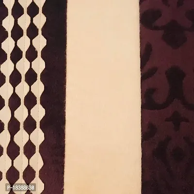 MSenterprises Brown Burnt Ambose Velvet Patti Cushion Covers Pack of 5(40 x 40 Cms Or 16x16 Inch)-thumb2
