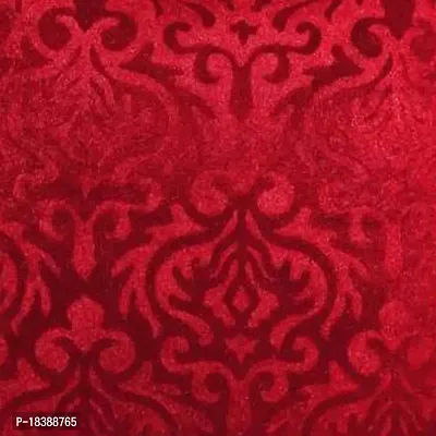 MSenterprises Cushion Cover Beige Burnt Velvet Designer Handmade Ambose Cushion Covers for Kids, Sofa, Home - Set of 5 (30 x 30 cm Or 12 x 12 Inches, Maroon)-thumb2