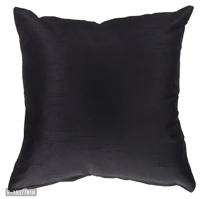 Design N Deacute;cor Black Cushion Cover (Set of 1)-thumb0