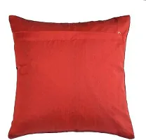 MSenterprises Cushion Cover Maroon Sparkle Velvet Pillow Cover (40x40 Cms or 16x16 Inch) (Pack of 5)-thumb1