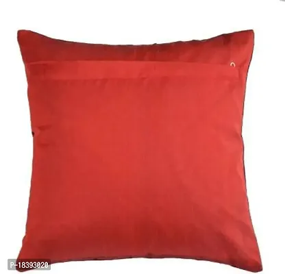MSenterprises Cushion Cover Maroon Sparkle Velvet Pillow Cover (40x40 Cms or 16x16 Inch) (Pack of 5)-thumb2