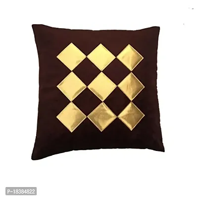 MSenterprise Cushion Cover Set of 5 Velvet Cushion Covers 40X40 cm (16X16)-thumb3