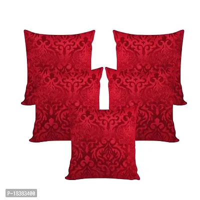 MSenterprises Cushion Covers Set of 5 Velvet 40X40 cm (16X16)