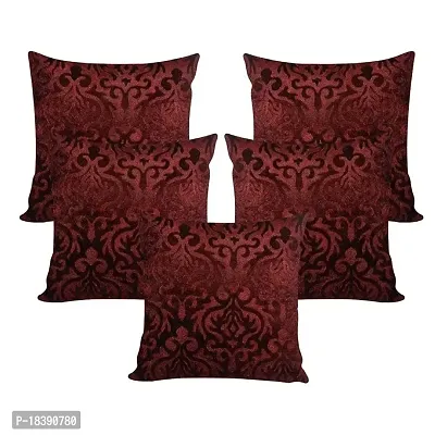 MSenterprises Velvet Cushion Covers Handmade Ambose for Home Bedroom Hall Living Room Car-thumb0