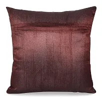 MSenterprises Polyester Cushion Covers , 18 x 18 Inch, Brown, Pack of 5-thumb2