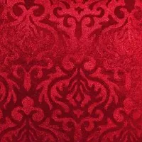 MSenterprise Cushion Covers Beige Burnt Velvet Designer Handmade Emboss for Kids, Sofa, Home - Set of 5 (40 x 40 cm Or 16 x 16 Inches, Maroon)-thumb1