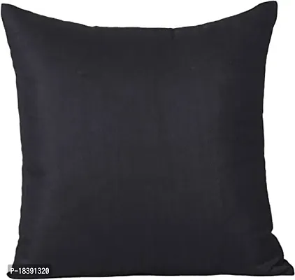 MSenterprise Cushion Covers Set of 5 Plain Polyester (16x16 Inch) Multi-thumb2