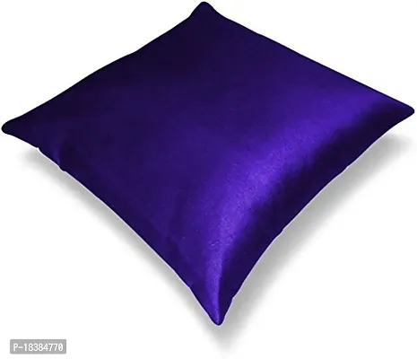 MSenterprise Cushion Covers Multi-Color Plain Polyester Pack of 5 (40x40 Cms Or 16x16 Inch)-thumb3