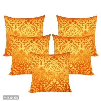 MSenterprise Cushion Covers Set of 5 Velvet 40X40 cm (16X16)