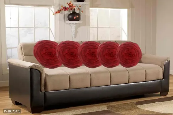 JBG Home Store Set of 5 Beautiful Rose Cushion Covers(JBG342)