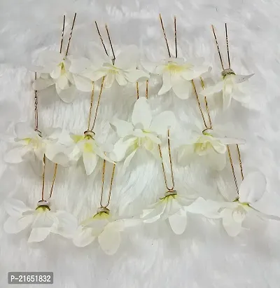 Artificial flower gajra for hair bun for bridal hair accessories for women wedding floral veni juda hair decoration for girls-thumb3