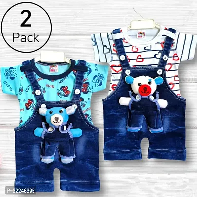 Beautiful Cotton Clothing Sets For Boys Pack Of 2-thumb0