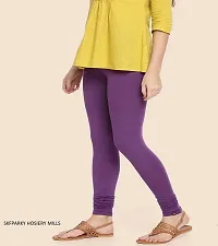 Fabulous Purple Cotton Lycra  Churidaars For Women-thumb2