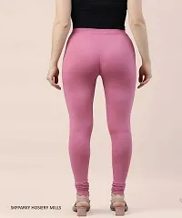 Fabulous Pink Cotton Lycra  Churidaars For Women-thumb2