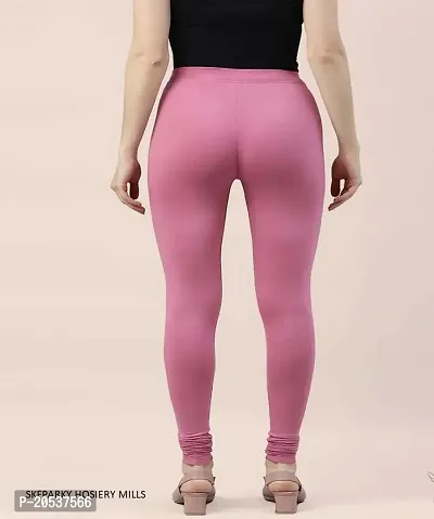 Fabulous Pink Cotton Lycra  Churidaars For Women-thumb3