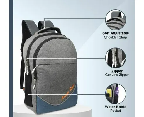 Style laptop college school backpack and bags