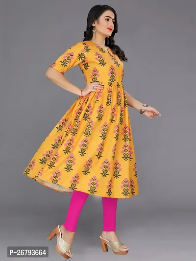 Fancy Cotton Rayon Kurtas For Women-thumb2