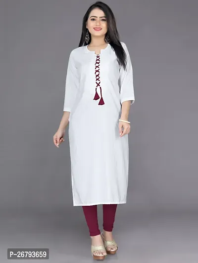 Fancy Cotton Blend Kurtas For Women-thumb0