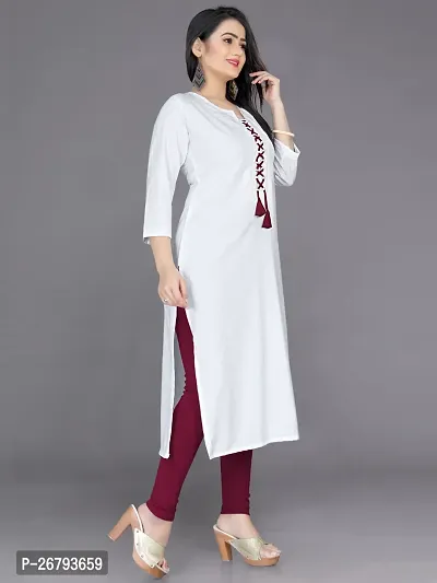 Fancy Cotton Blend Kurtas For Women-thumb3