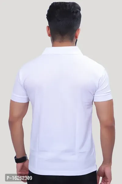 White Color Polo T Shirts-thumb4