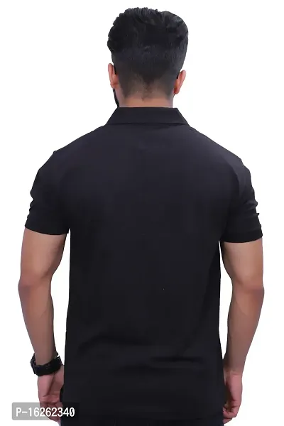 Black Color-Polo Tshirt-thumb2