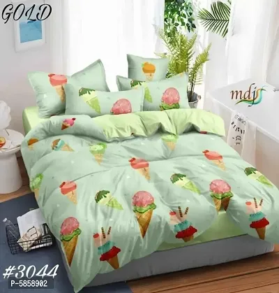 Cotton Bedsheet with 2 Pillowcover-thumb0