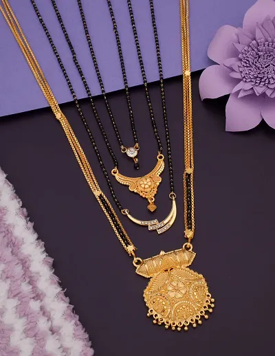 New Stylish Pack Of 4 Combo Women Mangalsutra Set