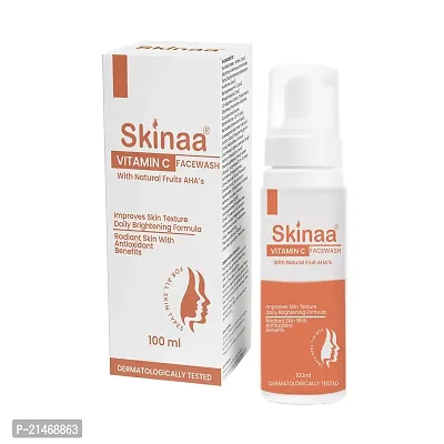 Skinaa Vitamin C Face Wash | Natural Fruit Boost with AHA's | Radiant  Refreshing Cleansing