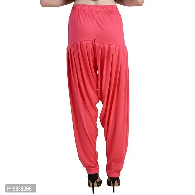 Casuals Women's Loose Fit Rayon Patiala Pant (CA0026--Dark Pink--XXL_Dark Pink_2XL)-thumb4