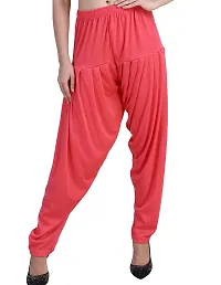 Casuals Women's Loose Fit Rayon Patiala Pant (CA0026--Dark Pink--XXL_Dark Pink_2XL)-thumb2