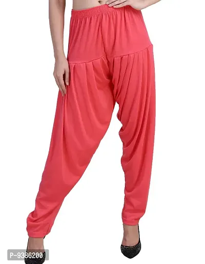 Casuals Women's Loose Fit Rayon Patiala Pant (CA0026--Dark Pink--XXL_Dark Pink_2XL)-thumb3