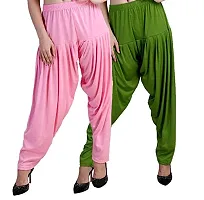 Casuals Women's Viscose Patiala Pants Combo Pack Of 2(Multicolored)-thumb2