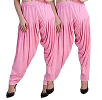 Casuals Women's Viscose Patiala Pants Combo Pack Of 2 (Multicolored)-thumb2