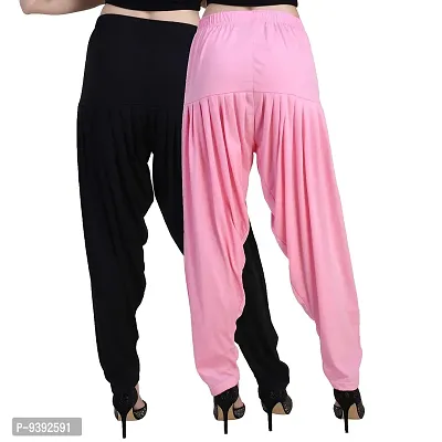 Casuals Women's Viscose Patiyala/Patiala Pants Combo Pack Of 2(Multi-Coloured)-thumb4