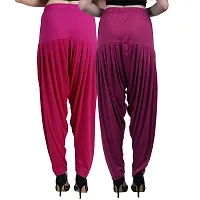 Casuals Women's Viscose Patiyala/Patiala Pants Combo Pack Of 2(Multi-Coloured)-thumb2