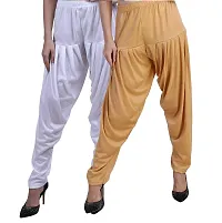 Casuals Women's Viscose Patiyala/Patiala Pants Combo Pack Of 2(Multi-Coloured)-thumb1