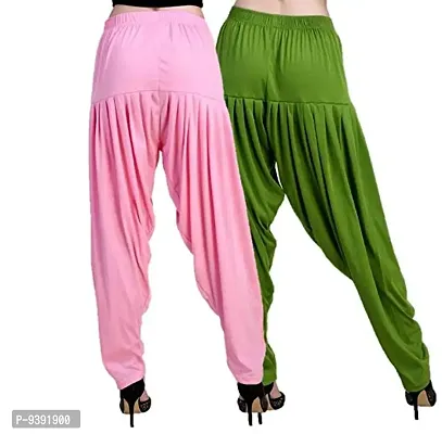 Casuals Women's Viscose Patiala Pants Combo Pack Of 2(Multicolored)-thumb4