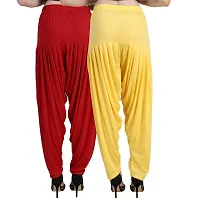 Casuals Women's Viscose Patiyala/Patiala Pants Combo Pack Of 2(Multi-Coloured)-thumb2