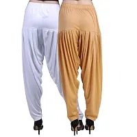 Casuals Women's Viscose Patiyala/Patiala Pants Combo Pack Of 2(Multi-Coloured)-thumb3