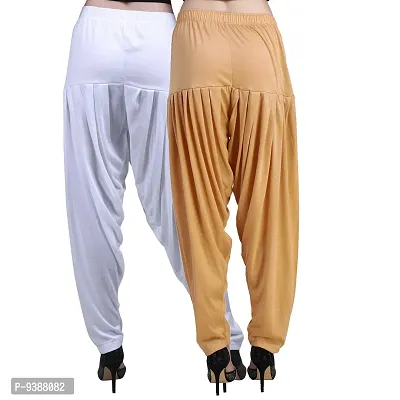 Casuals Women's Viscose Patiyala/Patiala Pants Combo Pack Of 2(Multi-Coloured)-thumb4