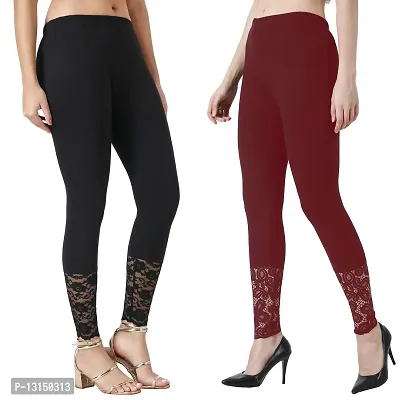 Buy Red Leggings for Women by Twin Birds Online | Ajio.com