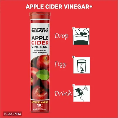 Apple Cider Vinegar+ for Weight Control and Weight Management - Apple Flavor ( Pack of 8)-thumb3