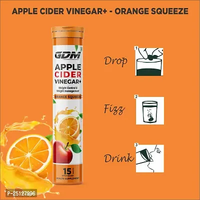 Apple Cider Vinegar+ for Weight Control and Weight Management - Orange Flavor ( Pack of 1)-thumb5