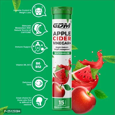 Apple Cider Vinegar+ for Weight Control and Weight Management - Watermelon Flavor ( Pack of 1)-thumb5