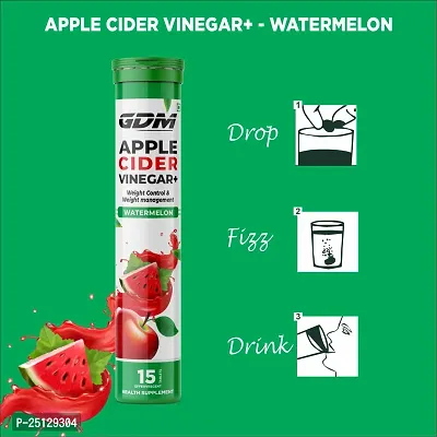 Apple Cider Vinegar+ for Weight Control and Weight Management - Watermelon Flavor ( Pack of 1)-thumb3